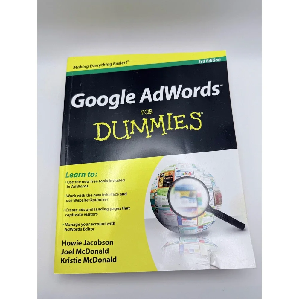 Google‎ AdWords For Dummies 3rd Edition Jacobson McDonald Paperback Book